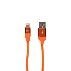 USB-Lightning Kaabel Contact 2A 1,5 m: Värvus - Oranž hind ja info | Mobiiltelefonide kaablid | kaup24.ee