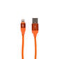 USB-Lightning Kaabel Contact 2A 1,5 m: Värvus - Oranž цена и информация | Mobiiltelefonide kaablid | kaup24.ee