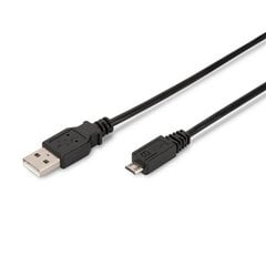 USB 2.0-kaabel Ewent EC1018 Must: Mõõt - 1 m hind ja info | Mobiiltelefonide kaablid | kaup24.ee