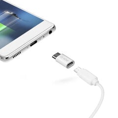 USB A - USB C Kaabel SBS TEADAPTC Valge hind ja info | Mobiiltelefonide kaablid | kaup24.ee