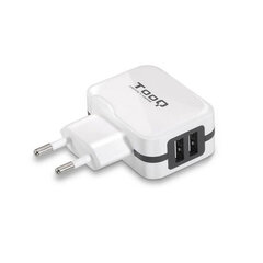 Сетевое зарядное устройство TooQ AATCAT0150 USB x 2 17Вт цена и информация | Зарядные устройства для телефонов | kaup24.ee