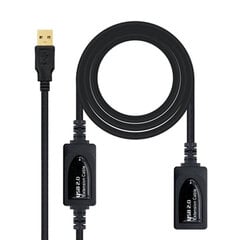 USB Pikendusjuhe NANOCABLE 10.01.0212 10 m цена и информация | Адаптеры и USB-hub | kaup24.ee