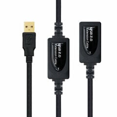Удлинительный USB-кабель Nanocable 10.01.0212 10 м цена и информация | Адаптер Aten Video Splitter 2 port 450MHz | kaup24.ee