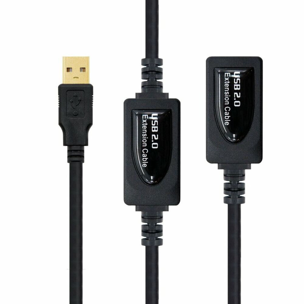 USB Pikendusjuhe NANOCABLE 10.01.0212 10 m цена и информация | USB jagajad, adapterid | kaup24.ee