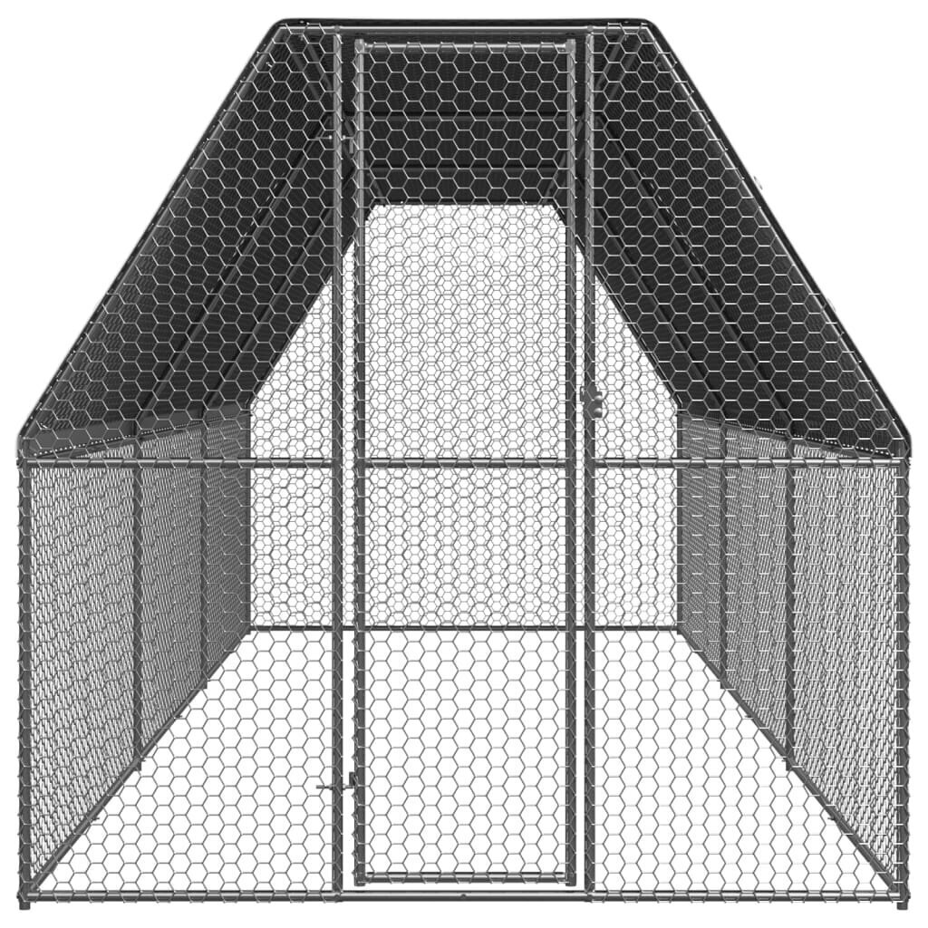 Lauko narvas viščiukams, 2x6x2 m, pilkas hind ja info | Pesakastid, söötjad ja puurid | kaup24.ee