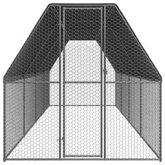 Lauko narvas viščiukams, 2x8x2 m, pilkas hind ja info | Pesakastid, söötjad ja puurid | kaup24.ee