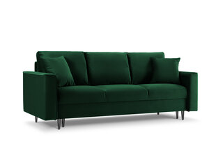 Трехместный диван Mazzini Sofas Cartadera, темно-зеленый/черный цена и информация | Диваны | kaup24.ee