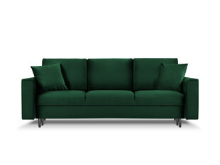 Трехместный диван Mazzini Sofas Cartadera, темно-зеленый/черный цена и информация | Диваны | kaup24.ee