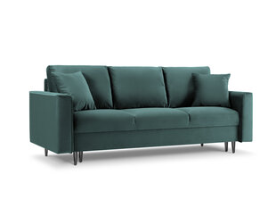 Трехместный диван Mazzini Sofas Cartadera, зеленый/черный цена и информация | Диваны | kaup24.ee