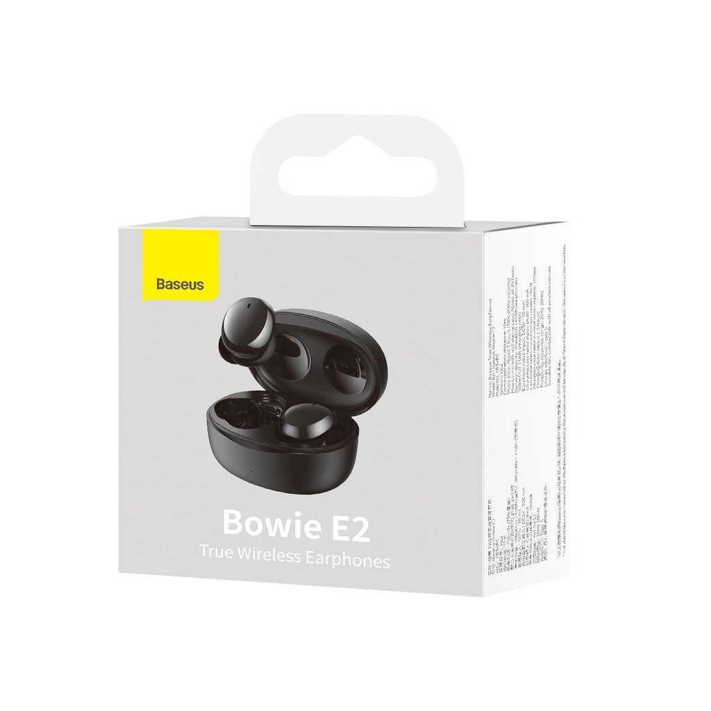 Baseus Bowie E2 TWS Black hind ja info | Kõrvaklapid | kaup24.ee