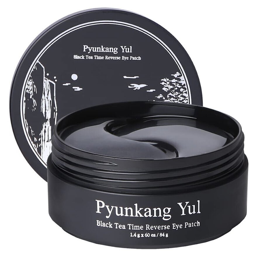 Hüdrogeeli silmapadjad Pyunkang Yul Black Tea Time Reverse Eye Patch 60tk, korea kosmeetika цена и информация | Näomaskid, silmamaskid | kaup24.ee