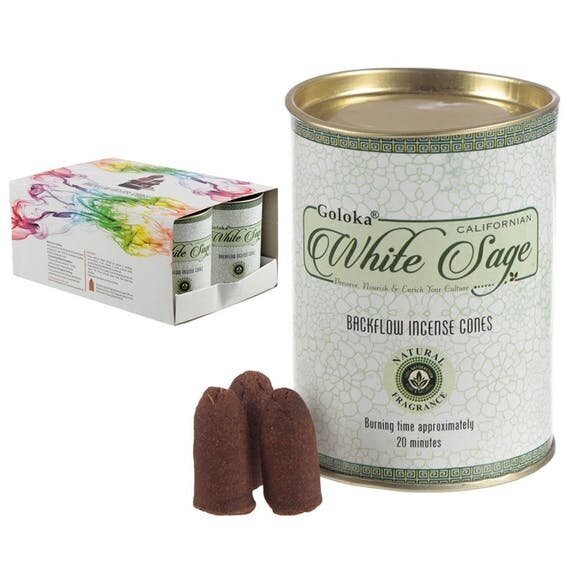 Goloka tagasivoolu viirukikoonused – White Sage цена и информация | Kodulõhnastajad | kaup24.ee