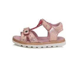 Laste sandaalid D.D.Step, nahast, AC63-197AL, metallic pink hind ja info | Laste sandaalid | kaup24.ee