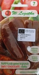 Paprika Sweet Chocolate hind ja info | Köögivilja-, marjaseemned | kaup24.ee
