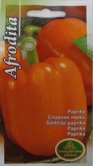 Paprika Afrodita, 2 tk цена и информация | Семена овощей, ягод | kaup24.ee