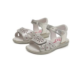 Laste sandaalid D.D.Step, nahast, K03-204BL, silver цена и информация | Детские сандали | kaup24.ee