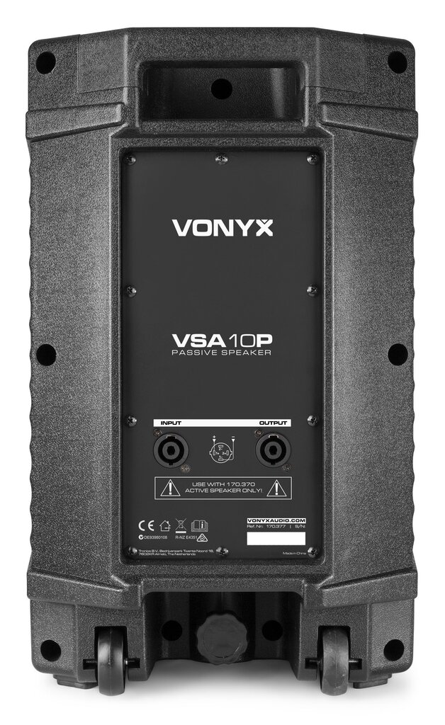 Vonyx VSA10P passiivkõlar 10" 500W цена и информация | Kõlarid | kaup24.ee