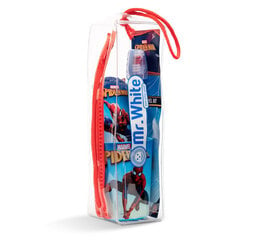 Reisikomplekt lastele Mr. White Spiderman: hambapasta, 75 ml. + hambahari, 1 tk. + klaas, 1 tk. + kosmeetikakott, 1 tk. цена и информация | Для ухода за зубами | kaup24.ee