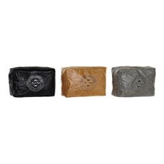 Kotike DKD Home Decor Must Hall Paber Vintage Kaamlipruun (3 pcs) (20 x 8 x 14 cm) hind ja info | Meigikotid, lauapeeglid | kaup24.ee