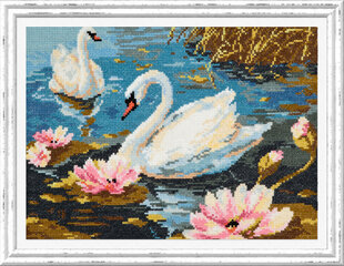 Tikkimiskomplekt Magic Needle "Swan Couple " 64-01 hind ja info | Tikkimistarvikud | kaup24.ee