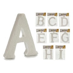 Буквы ABCDEFGHI белые (9 шт) цена и информация | Праздничные декорации | kaup24.ee