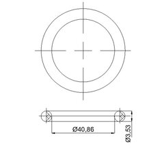 Tihend alusele P-20 (40,86x3,53), 632043 RUBINETA hind ja info | Segistid ja lisatarvikud | kaup24.ee