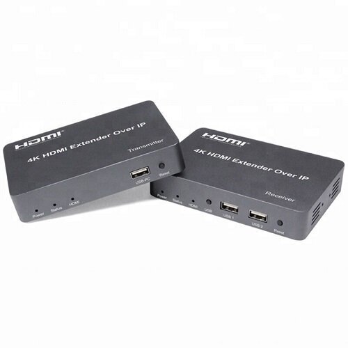 HDMI pikendus (extender) kuni 150 m, 4K, KVM цена и информация | Kaablid ja juhtmed | kaup24.ee