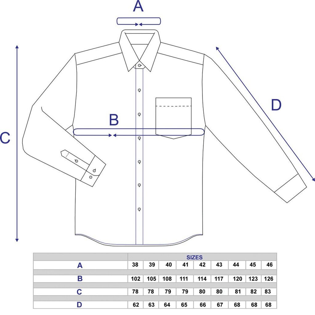 Meeste särgid Nordic, Slim fit - Pikkade varrukatega 7095F-45 hind ja info | Meeste särgid ja triiksärgid | kaup24.ee