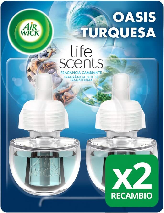 Elektrilise õhuvärskendaja täide Air Wick Life Scents Turquoise Oasis 2 tk цена и информация | Õhuvärskendajad | kaup24.ee