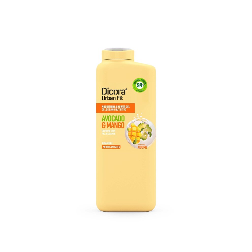 Dušigeel Dicora Urban Fit Vitamin E Mango & Avocado oil, 400 ml hind ja info | Dušigeelid, õlid | kaup24.ee