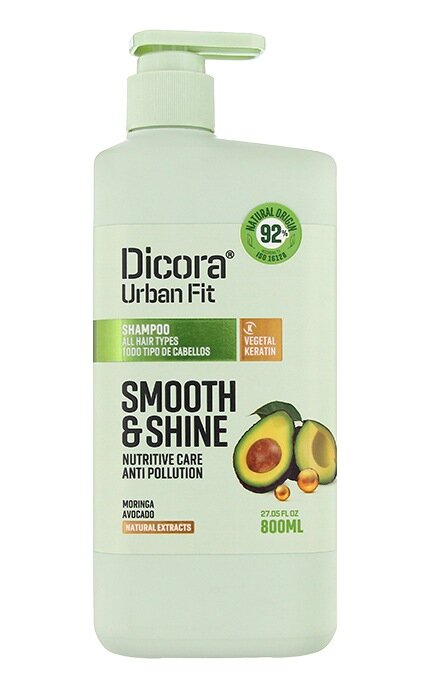 Šampoon Dicora Urban Fit Smooth and Shine, 800 ml цена и информация | Šampoonid | kaup24.ee