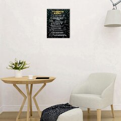 Maal lõuendil "Ema reeglid kodus", 38x48 cm hind ja info | Elamuskingitused | kaup24.ee
