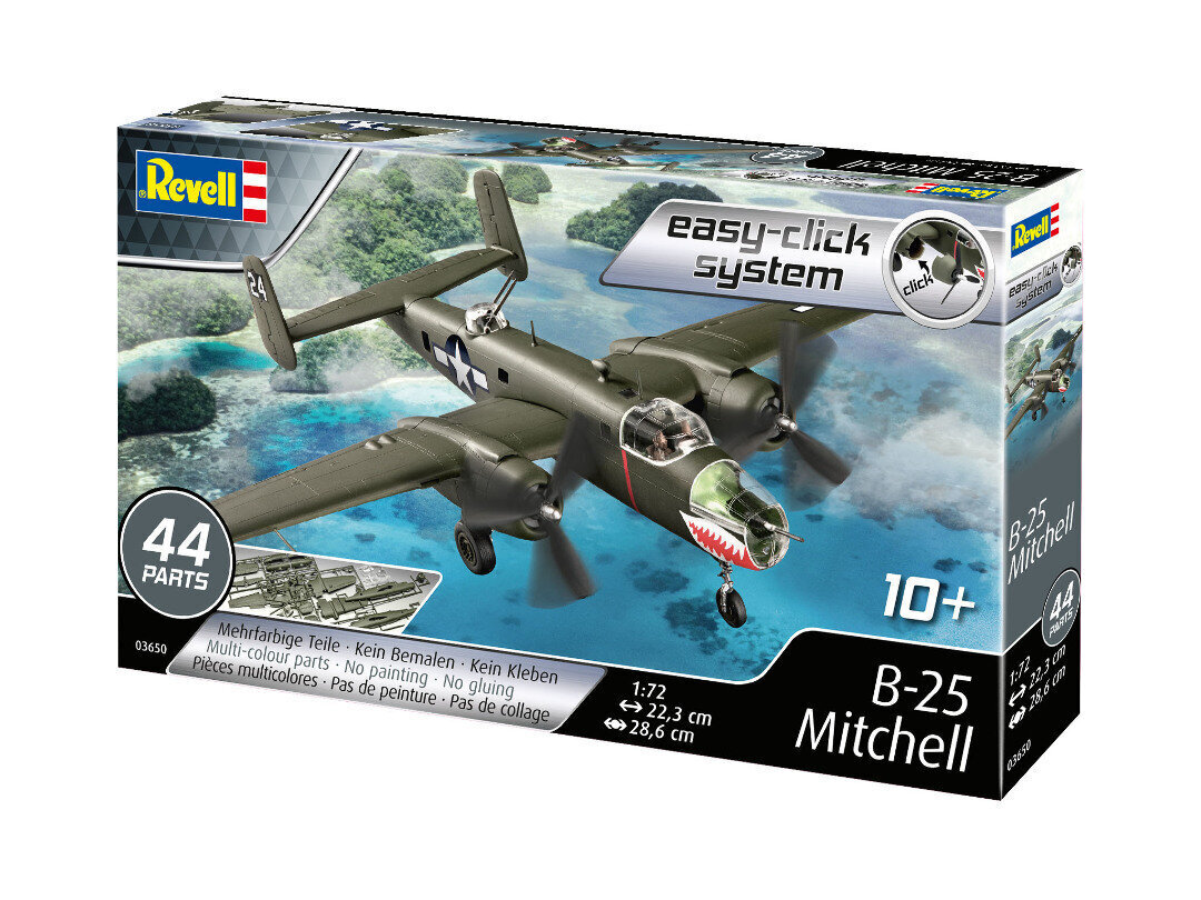 Revell B-25 Mitchell 1:72 Easy-Click hind ja info | Klotsid ja konstruktorid | kaup24.ee