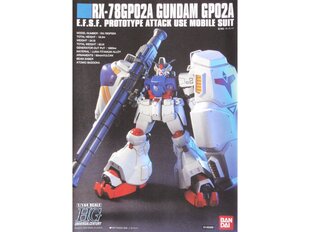 Bandai - HGUC RX-78 GP02A Gundam GP02 PHYSALIS, 1/144, 55719 hind ja info | Klotsid ja konstruktorid | kaup24.ee