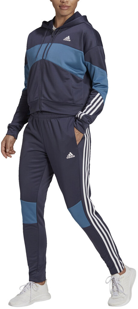 Adidas Spordikostüümid W Bold Block Ts Blue HD9033 HD9033/S цена и информация | Naiste spordiriided | kaup24.ee