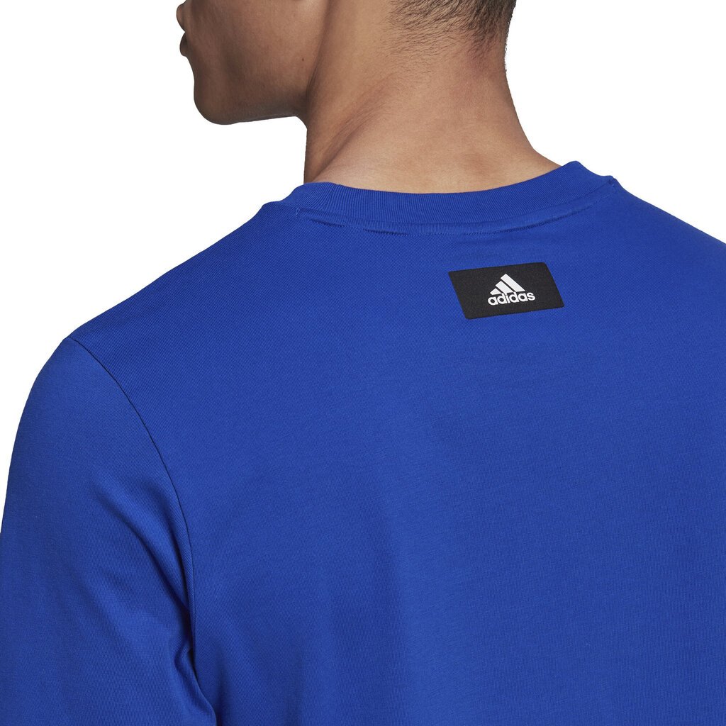 Adidas T-Särgid M Fi 3Bar Tee Blue HE2223 HE2223/4XL цена и информация | Meeste T-särgid | kaup24.ee