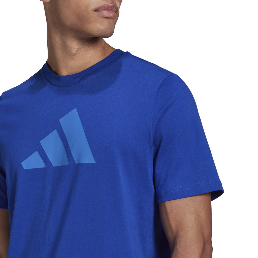 Adidas T-Särgid M Fi 3Bar Tee Blue HE2223 HE2223/4XL цена и информация | Meeste T-särgid | kaup24.ee