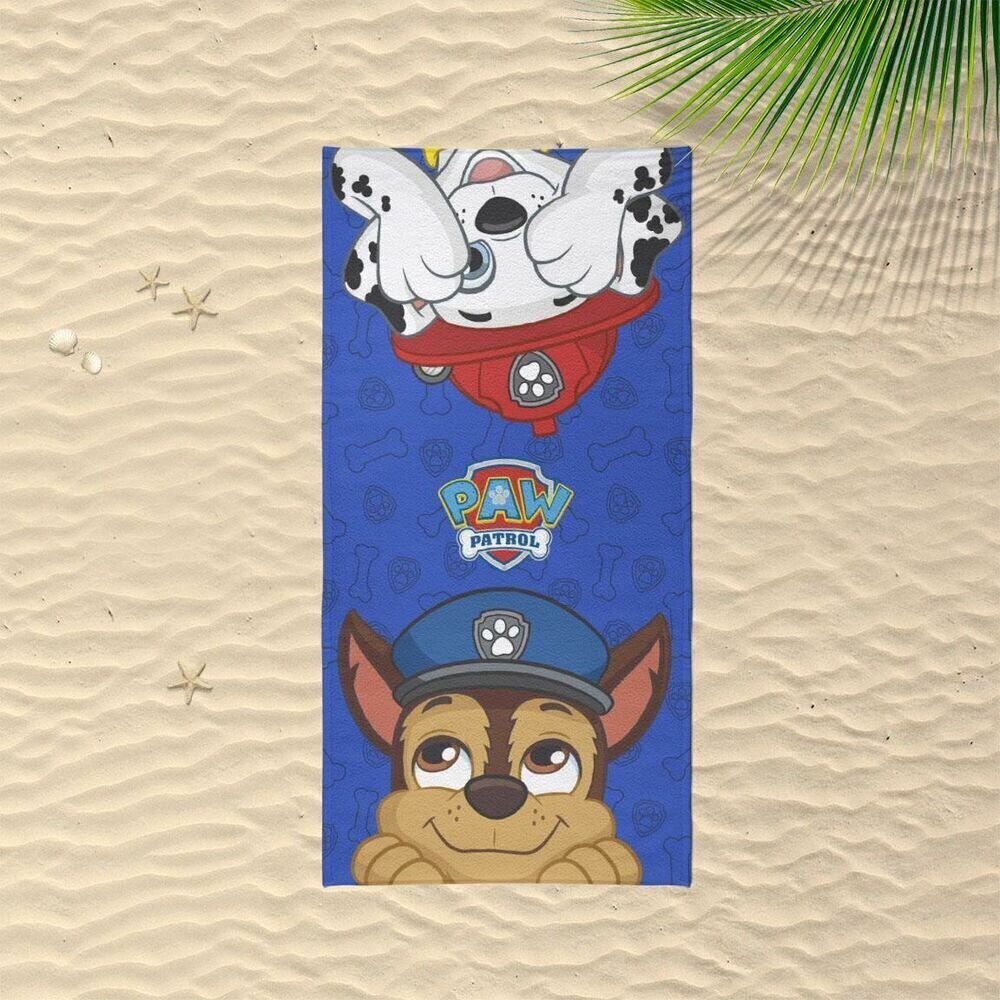 Rannarätik The Paw Patrol Sinine (70 x 140 cm) hind ja info | Rätikud, saunalinad | kaup24.ee