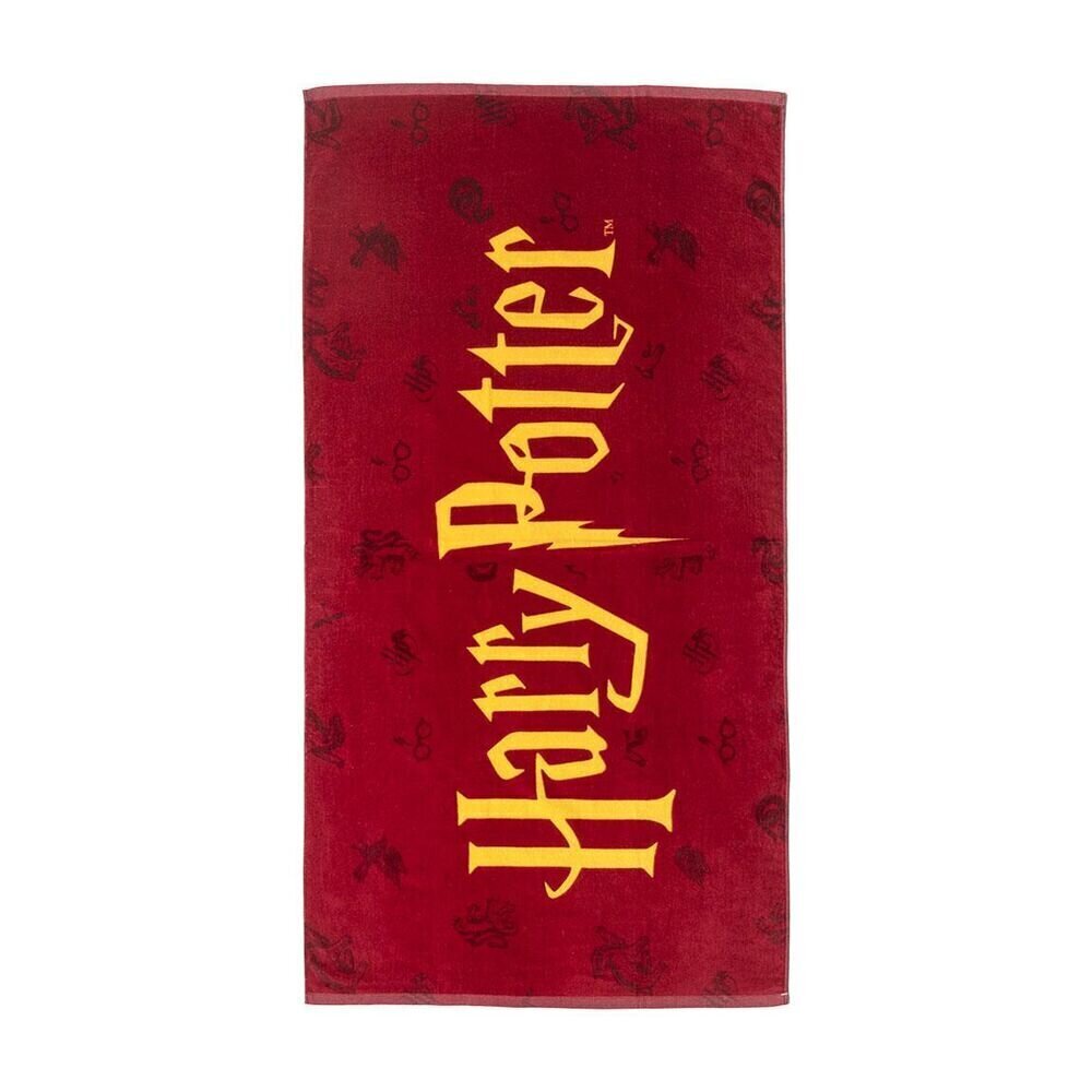 Rannarätik Harry Potter Punane (70 x 140 cm) цена и информация | Rätikud, saunalinad | kaup24.ee