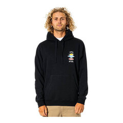 Dressipluus kapuutsiga Rip Curl Search Icon Must hind ja info | Meeste pusad | kaup24.ee