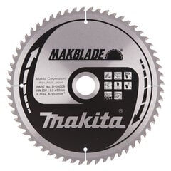 Пильный диск Makita B-09008 TCT MAKBLADE, 250х2.3х30 мм, 5 ° T60  цена и информация | Механические инструменты | kaup24.ee