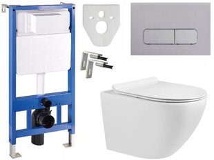 Комплект для туалета Mexen 5in1 Fenix Slim с унитазом Lena Rimless Slim цена и информация | Унитазы | kaup24.ee