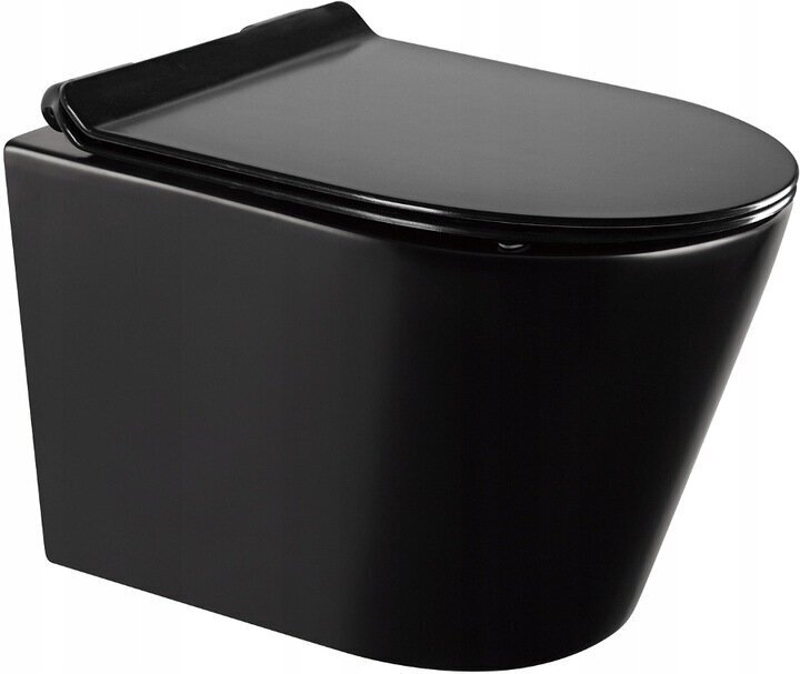 WC komplekt Mexen 5in1 Fenix Slim koos wc-potiga Rico Rimless Slim, Black mat hind ja info | WС-potid | kaup24.ee