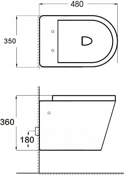 WC-pott Mexen Teo Rimless Duroplast Slim koos aeglaselt sulguva kaanega, Dark grey mat цена и информация | WС-potid | kaup24.ee