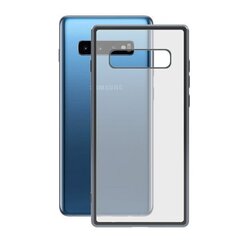 Mobiiltelefoni Kaaned Samsung Galaxy S10+ KSIX Flex Metal TPU Läbipaistev Hall Metallik hind ja info | Telefoni kaaned, ümbrised | kaup24.ee