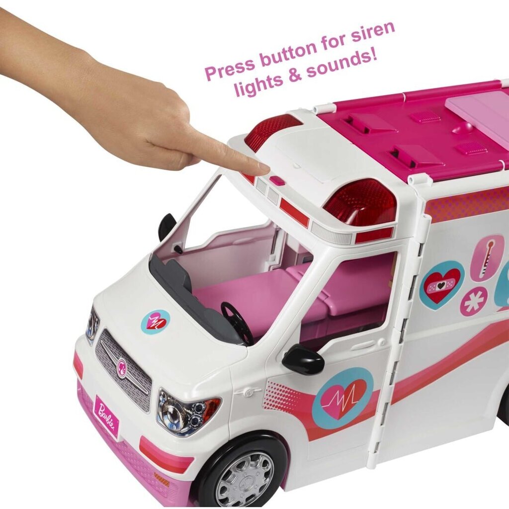 Kiirabi Barbie mobiilne kliinik Mattel FRM19 hind ja info | Tüdrukute mänguasjad | kaup24.ee