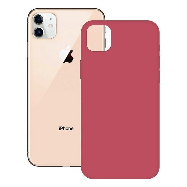 Ümbris iPhone 12 KSIX Soft Silicone: Värvus - Punane цена и информация | Telefoni kaaned, ümbrised | kaup24.ee