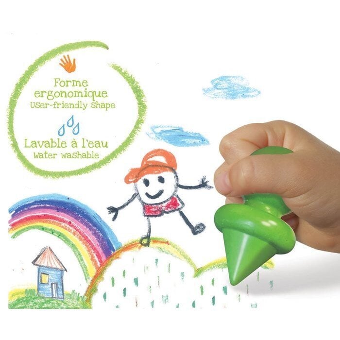 Ergonoomilised kriidid lastele alates 12. kuust (6tk) цена и информация | Arendavad mänguasjad | kaup24.ee