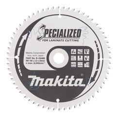 Пильный специализированный диск Makita B-29468 TCT, 190х2х20 мм, 5° T60  цена и информация | Механические инструменты | kaup24.ee
