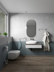Щетка для унитаза Mini (BK) RUBINETA цена и информация | Аксессуары для ванной комнаты | kaup24.ee